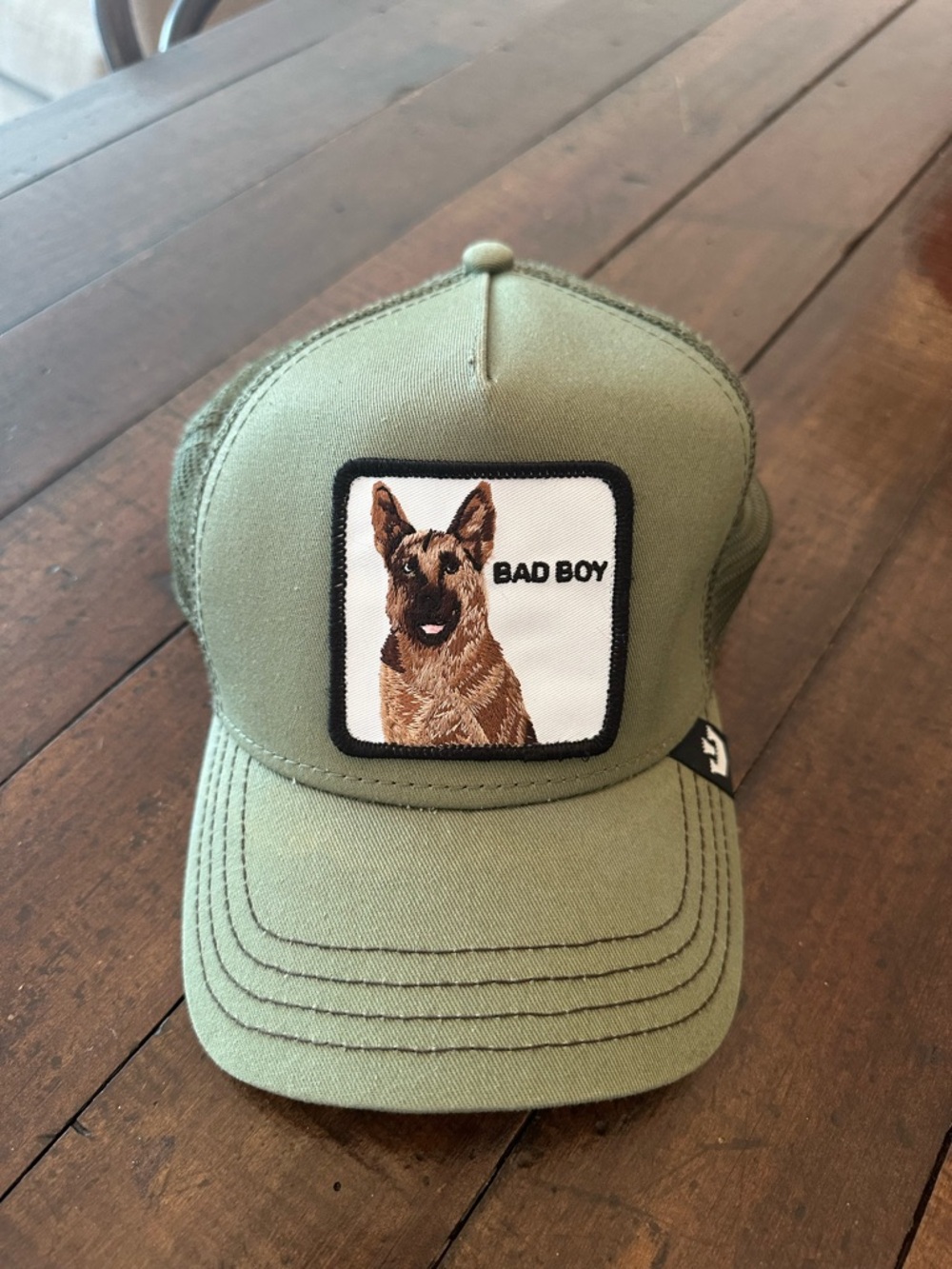 Goorin Bros. Bad Boy Olive Green Trucker Hat